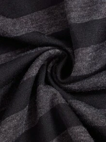 SHEIN Teen Girl Striped Button Front Tee