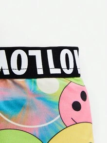 themindfulbutterflyy Bộ thời trang bé gái Ruy băng Hoạt hình Lá thư Giải trí - Nhiều màu - Xem 4