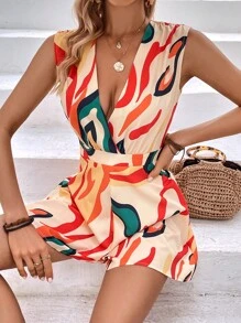 SHEIN LUNE Áo liền quần nữ - Màu vàng - Xem 4