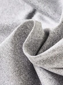 SHEIN 女孩中國龍印花下擺開叉吊帶連衣裙&盤口夾克 - 灰色 - 查看 8