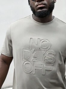 EASEVO Đàn ông cộng Đồ họa Chữ cái Áo thun - Màu xanh Bạc hà - Xem 4