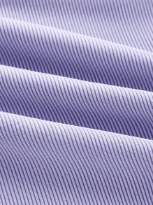 SHEIN ICON Chain Detail Cut Out Tie Backless Halter Unitard Romper - Lilac Purple - View 4