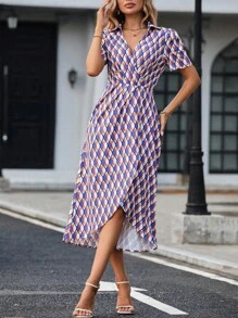 SHEIN Privé Đầm Trọn gói Tất cả trên in Giải trí - Nhiều màu - Xem 5