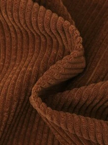 SHEIN 男大童斜口袋素色長褲 - 鏽棕色 - 查看 5