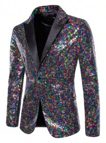 Áo cộc tay Nam Nút Khối Màu Buổi tiệc - Nhiều màu - Xem 1