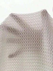 EMERY ROSE 華夫格編織蝙蝠袖連帽衛衣 - 米色 - 查看 7