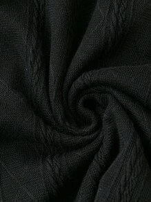 SHEIN Clasi Vestido de tirantes unicolor - Negro - Ver 5