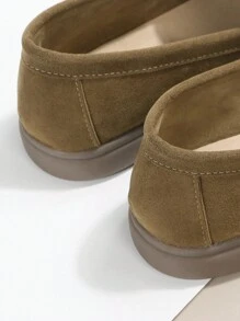 金屬和結飾平底樂福鞋 - 摩卡棕 - 查看 8