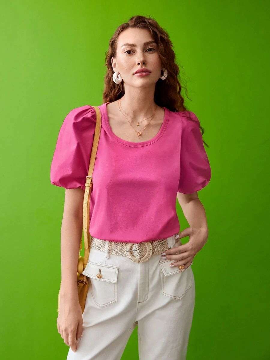 MOTF PREMIUM BALLOON SLEEVE T-SHIRT