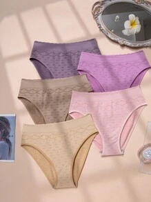 5入組高腰簡約風內褲