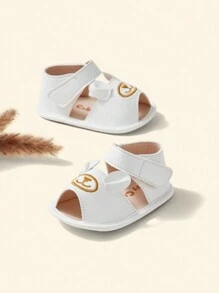 Cozy Pixies 嬰兒狗狗刺繡魔術貼涼鞋