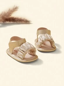 Cozy Pixies Mùa hè Đúng mốt Buổi tiệc & Phong cách công chúa & Dễ thương & Thoải mái & Sành điệu Vàng Em bé Dép xăng đan - Vàng - Xem 1