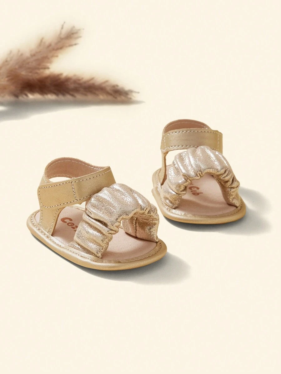 Cozy Pixies Mùa hè Đúng mốt Buổi tiệc & Phong cách công chúa & Dễ thương & Thoải mái & Sành điệu Vàng Em bé Dép xăng đan - Vàng - Xem 1