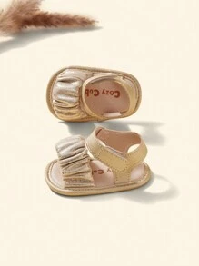 Cozy Pixies Mùa hè Đúng mốt Buổi tiệc & Phong cách công chúa & Dễ thương & Thoải mái & Sành điệu Vàng Em bé Dép xăng đan - Vàng - Xem 11