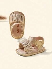 Cozy Pixies Mùa hè Đúng mốt Buổi tiệc & Phong cách công chúa & Dễ thương & Thoải mái & Sành điệu Vàng Em bé Dép xăng đan - Vàng - Xem 9