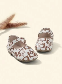 Bebé Zapatillas planas con dibujos animados pata patrón anti deslizante - Multicolor - Ver 1