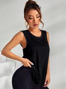 Easithlete 綁帶交叉無背運動背心，塑形衣健身上衣