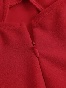 SHEIN MOD Plus Solid Cami Dress,Birthday Dresses For Women,Corset Dress For Women - Red - View 3