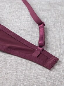 Women's Solid Color Casual Comfortable Wire-Free Bra - Multicolor - View 8