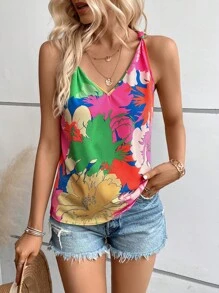 SHEIN VCAY Áo sơ mi nữ Hoa Boho - Nhiều màu - Xem 5