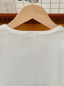 小女童波點圖案蕾絲拼接荷葉邊洋裝 - 彩色 - 查看 3