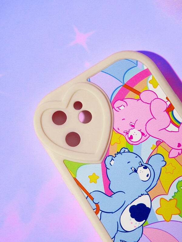 ROMWE X Care Bears 1pc Cartoon Bear Graphic TPU Phone Case For Iphone