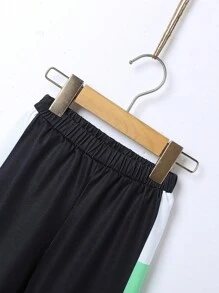 SHEIN Bộ đồ hai mảnh mùa hè có cổ tròn tay áo thông thường dành cho bé trai và mát mẻ dành cho phong cách đường phố - Nhiều màu - Xem 6