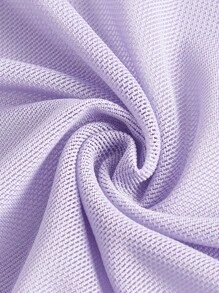 ROMWE Kawaii 大碼蕾絲拼接不對稱下擺網紗吊帶睡裙附丁字褲 - 紫丁香色 - 查看 4