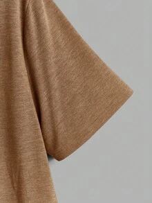 Manfinity Homme Áo thun nam Lá thư Sọc Giải trí - Lạc đà - Xem 3