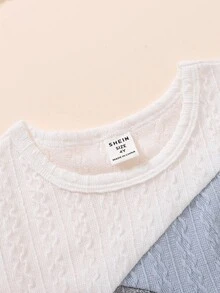 Toddler Girls Colorblock Tee & Sweatpants - Multicolor - View 4