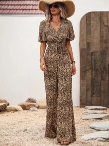 Breezaya Áo liền quần nữ Thắt lưng Trọn gói Tất cả trên in Giải trí - Nhiều màu - Xem 3