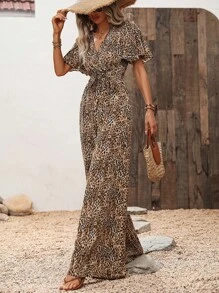 Breezaya Áo liền quần nữ Thắt lưng Trọn gói Tất cả trên in Giải trí - Nhiều màu - Xem 4