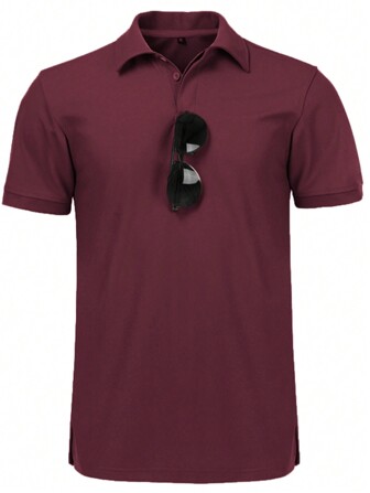 Men Solid Polo Shirt