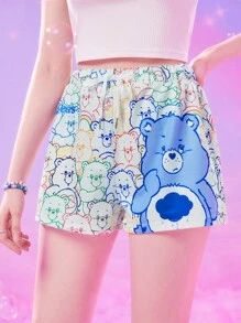 ROMWE X Care Bears Shorts con estampado de dibujos animados - Multicolor - Ver 1