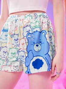ROMWE X Care Bears Shorts con estampado de dibujos animados - Multicolor - Ver 6