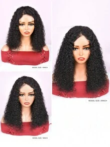 Glueless 5 X 5 Lace Closure Wig Curly Wave Pre Plucked Fuller Density Pre Bleached Human Hair Wig - SNatural - View 5