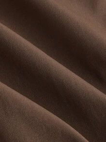 SHEINNeu 翻蓋口袋下擺開叉工裝裙