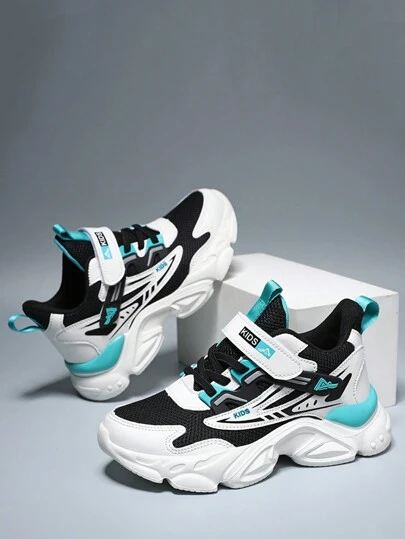 deportivo Zapatillas deportivas para Chicos , de color combinado cierre de gancho y bucle con tira Zapatillas deportivas