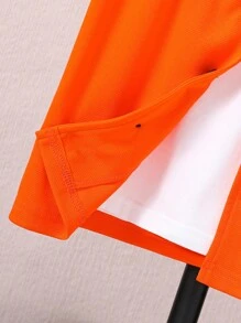 青少年男孩字母印花短袖棒球運動套裝球衣和短褲 2件套