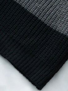 SHEIN Chàng trai trẻ Khối màu Đồ đan Ribbed Áo len - Nhiều màu - Xem 4