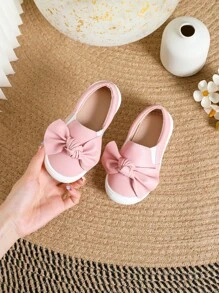 Baby Meisjes Boog Decor Comfortabele Sportieve Slip-on Schoenen Voor Outdoor