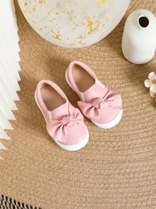 Baby Meisjes Boog Decor Comfortabele Sportieve Slip-on Schoenen Voor Outdoor