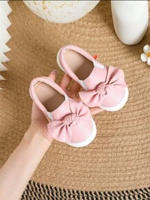 Baby Meisjes Boog Decor Comfortabele Sportieve Slip-on Schoenen Voor Outdoor