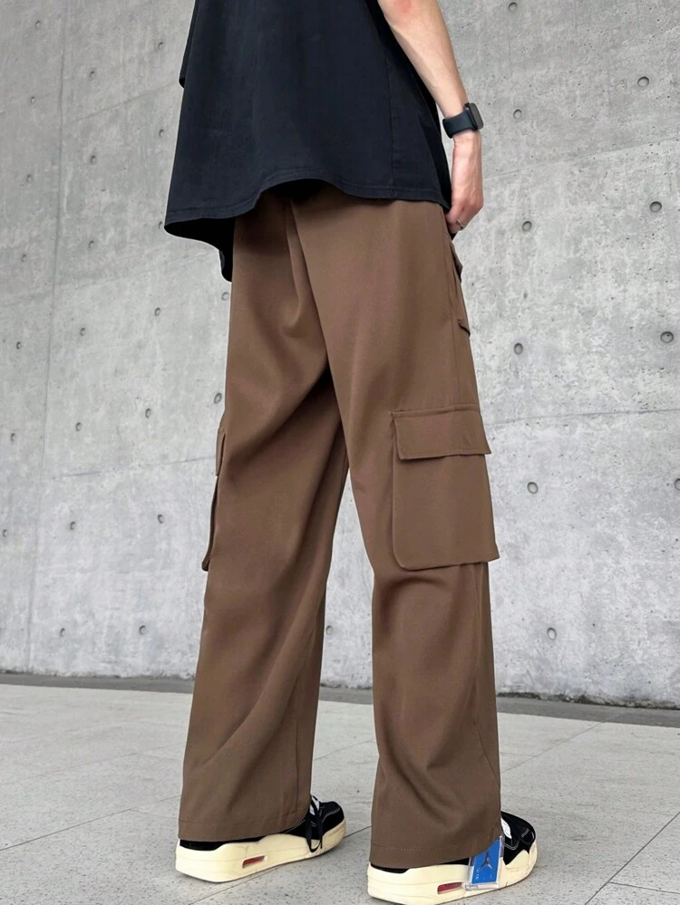 Loose Fit Men's Flap Pocket Cargo Pants