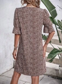 EMERY ROSE Đầm Xù Tất cả trên in Giải trí - Cà phê nâu - Xem 2