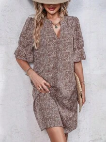 EMERY ROSE Đầm Xù Tất cả trên in Giải trí - Cà phê nâu - Xem 6