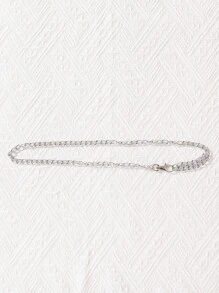 SHEIN Girls Butterfly Appliques Belted Halter Dress - Hot Pink - View 4