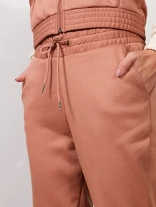 SHE(IN) BRASIL 1 Miếng Chất rắn Túi nghiêng Quần thể thao - Rỉ Nâu - Xem 4