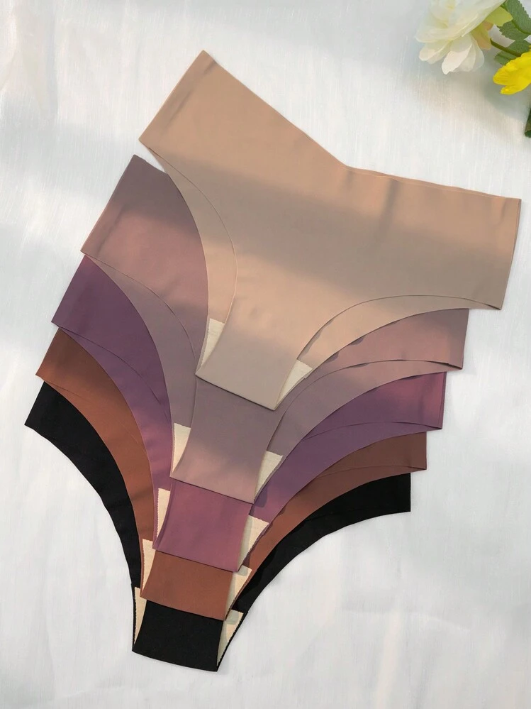 Snug Zone سروال داخلي بسيط أسلوب أساسي موحدة اللون 5 قطع - متعدد الألوان - مشاهدة 3