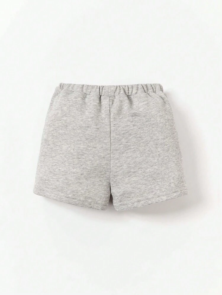 Baby Boy Letter Graphic Track Shorts